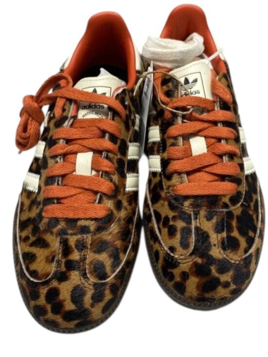 adidas Shoes - adidas Leopard Print Sneakers with Orange Accents